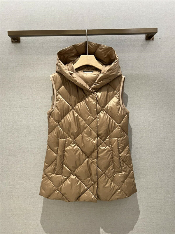 moncler down hooded vest