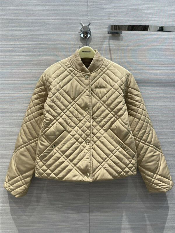 burberry diamond-quilted quilted quilted jacket