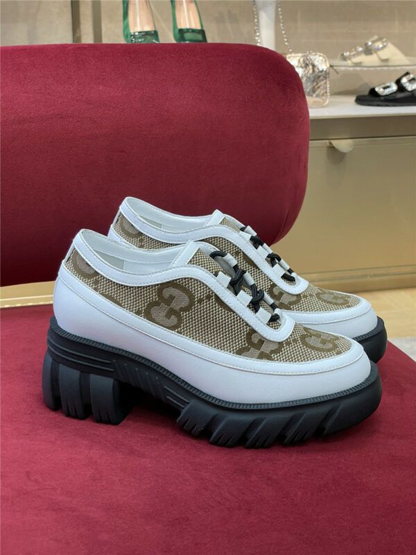 gucci chunky heel loafers