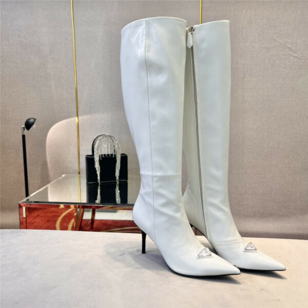 prada high heel long boots