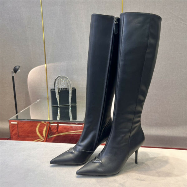 prada high heel long boots