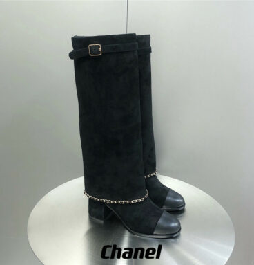 chanel pant long boots