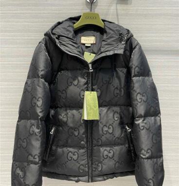 gucci gg hooded down jacket