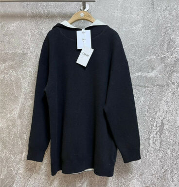 dior "J'Adior 8" cashmere hooded sweater