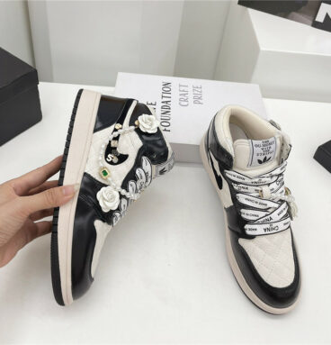 chanel nike high top sneakers