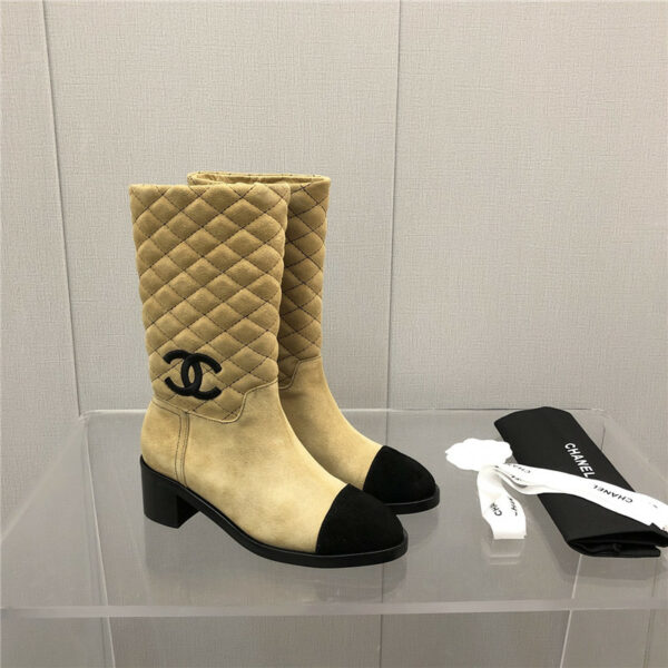 chanel logo classic ankle boots