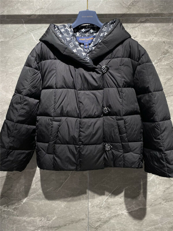 louis vuitton lv hooded down jacket