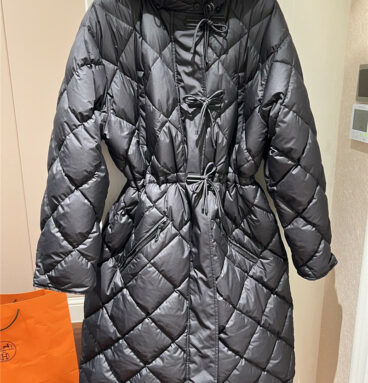 hermes double-sided chain buckle long down jacket