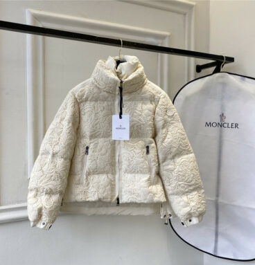 moncler water soluble flower down jacket