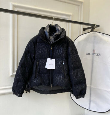 moncler water soluble flower down jacket