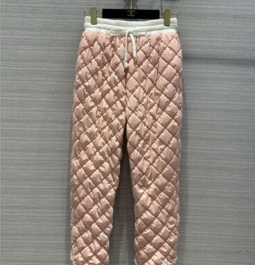 chanel coco neige quilted cotton casual pantschanel coco neige quilted cotton casual pants