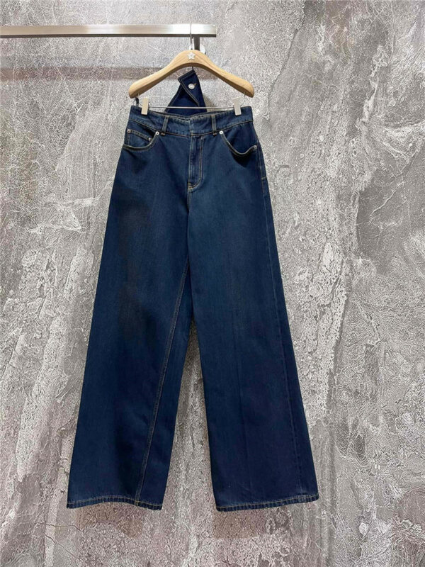 dior webbing straight jeans