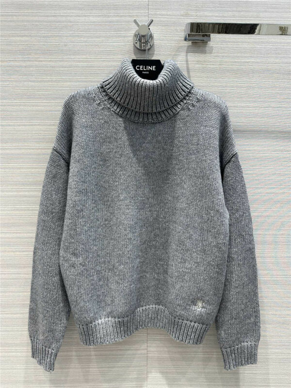 celine turtleneck alpaca turtleneck sweater
