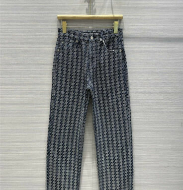 alexander wang jacquard a letter straight jeans