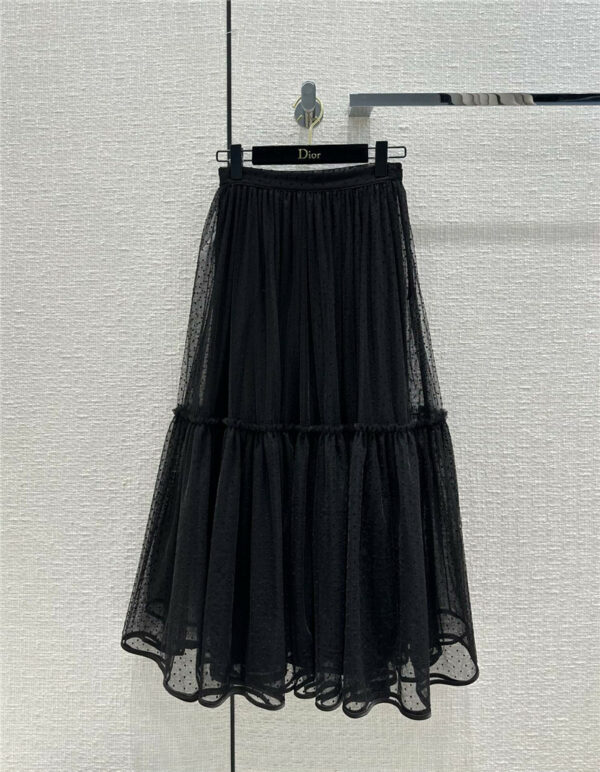 dior pleated maxi skirt