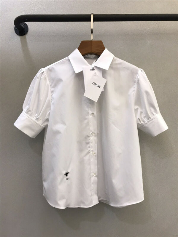 dior bubble rolled shirt