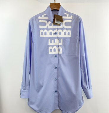 Burberry sky blue new oversized shirt