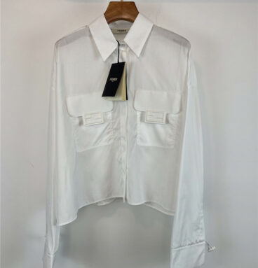 fendi early spring cropped shirt