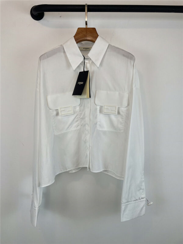 fendi early spring cropped shirt