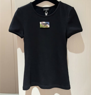 chanel casual slim fit short sleeves