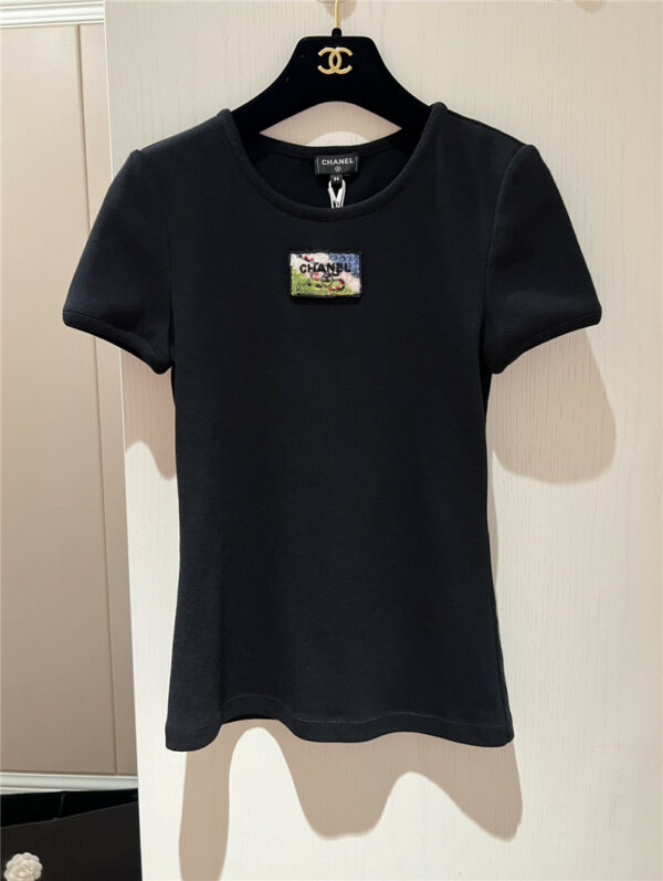 chanel casual slim fit short sleeves