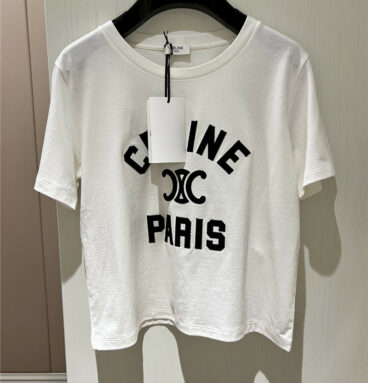 celine pure cotton loose short sleeves