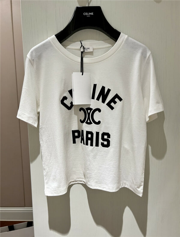 celine pure cotton loose short sleeves