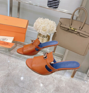 Hermès spring and summer new texture sandals