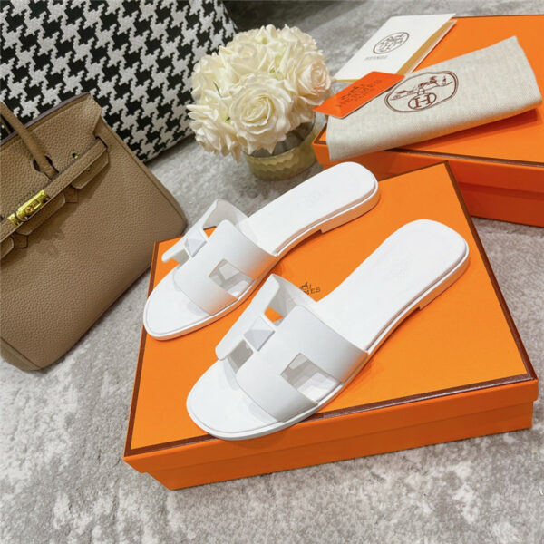 Hermès summer new orange sandals