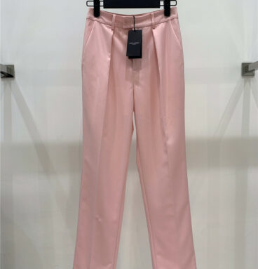 YSL Cherry Pink Suit Pants