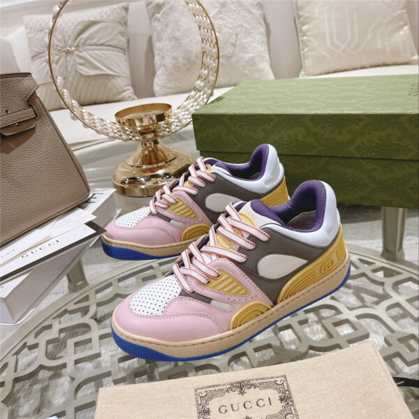 gucci couple low top basketball shoes