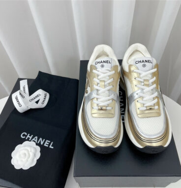 chanel patchwork upper sneakers