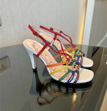 gucci new crystal embellished sandals