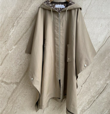 dior classic cape trench coat