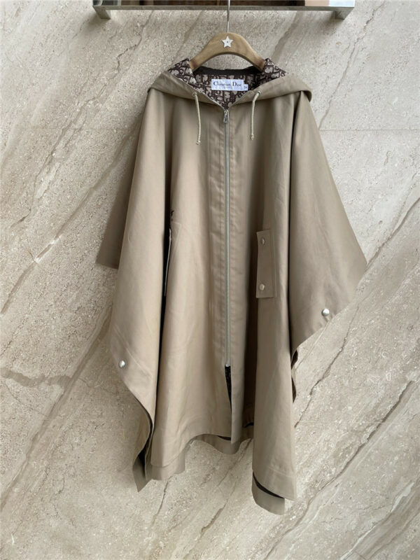 dior classic cape trench coat