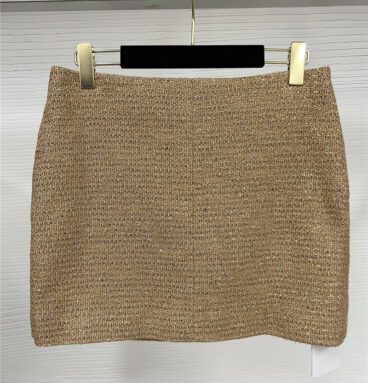 celine gold lurex skirt