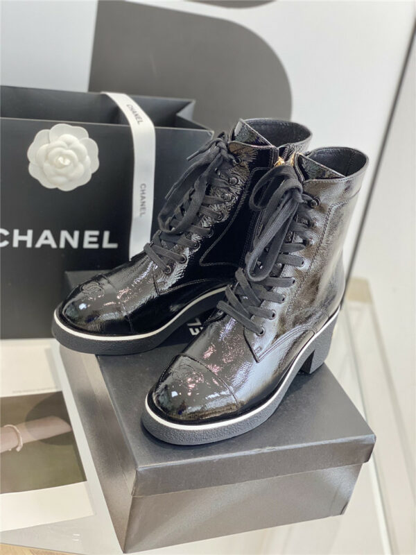 chanel classic cowhide ankle boots