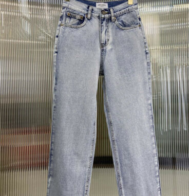 YSL Vintage Embroidered Smoked Straight Jeans