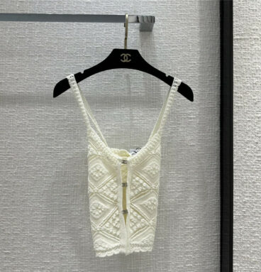 chanel knitted small suspenders