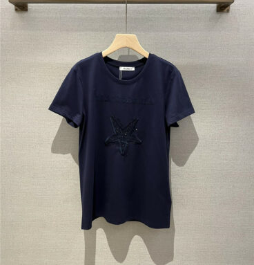 MaxMara embroidered pattern short-sleeved T-shirt