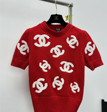 Chanel casual style slim knitted short sleeves