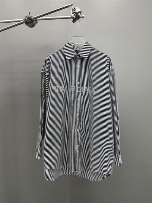 Balenciaga loose-fitting striped cotton shirt