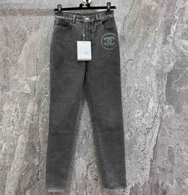 chanel charcoal gray jeans