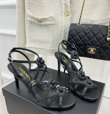 Chanel Camellia High Heel Sandals