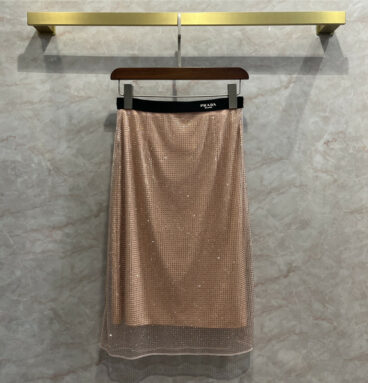 Prada simple high-end hot diamond long skirt