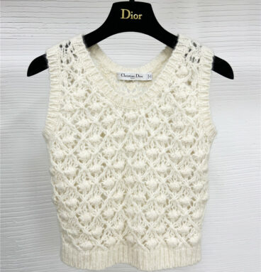 dior cashmere knitted vest
