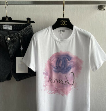 Chanel new ink smudged T-shirt