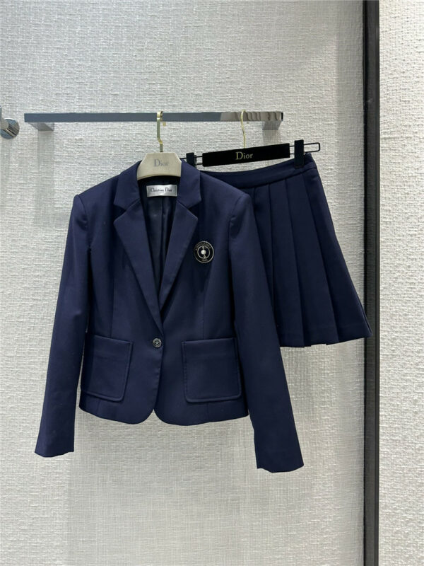 Dior small suit jacket + pleated skirt set