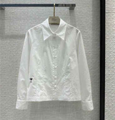 Dior new simple all-match white shirt
