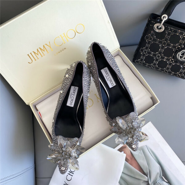 Jimmy Choo Crystal Wedding Slippers